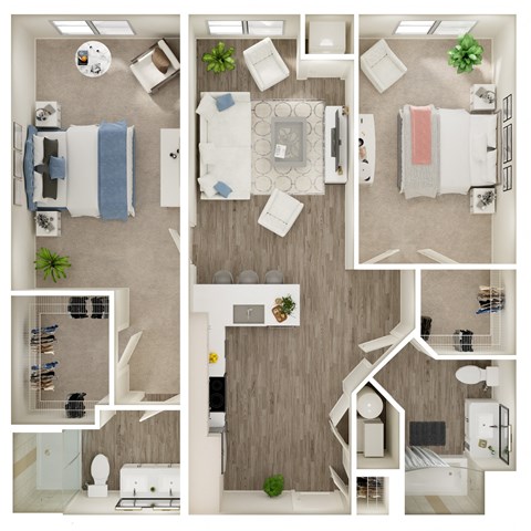 our apartments have a variety of floor plans to help you make the best choice for your needs